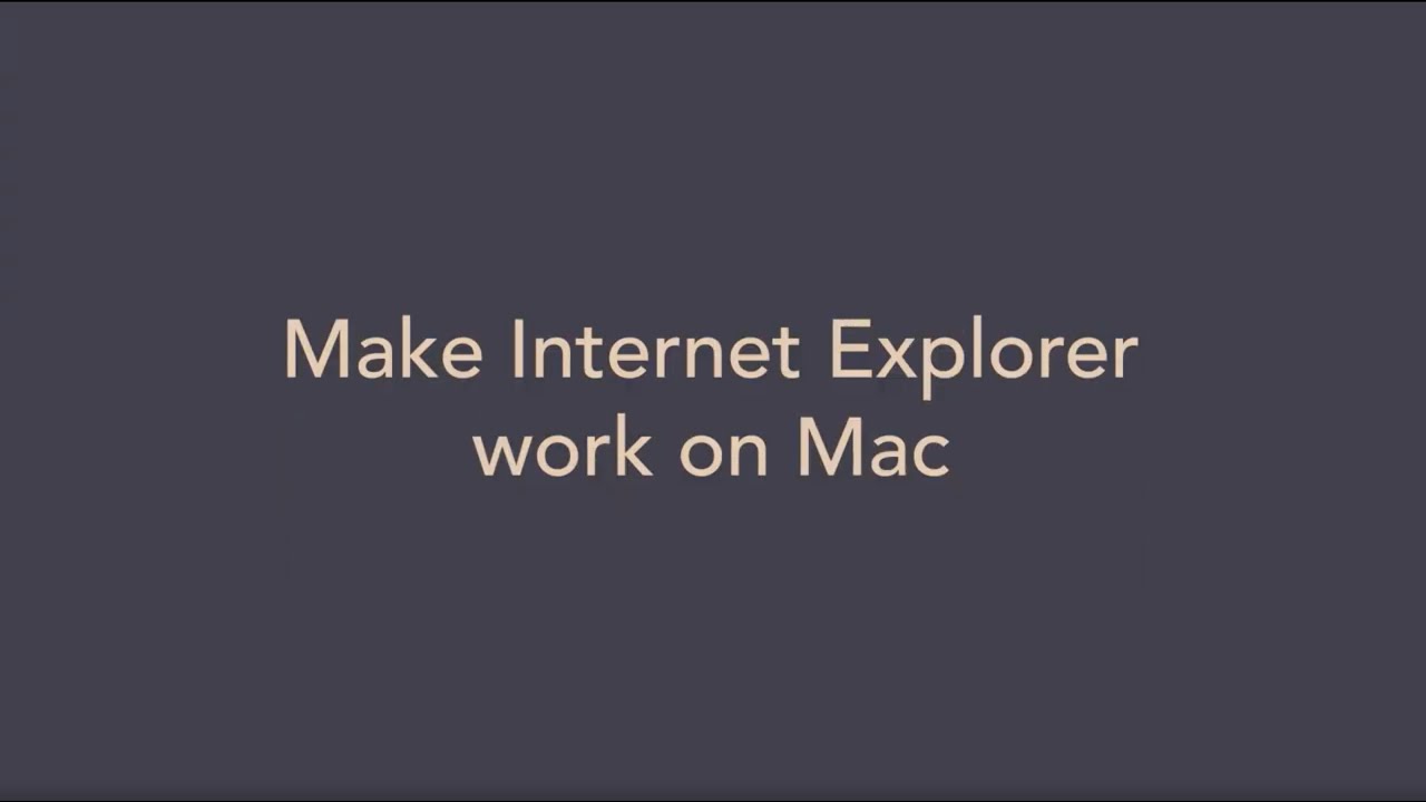 google explorer for mac